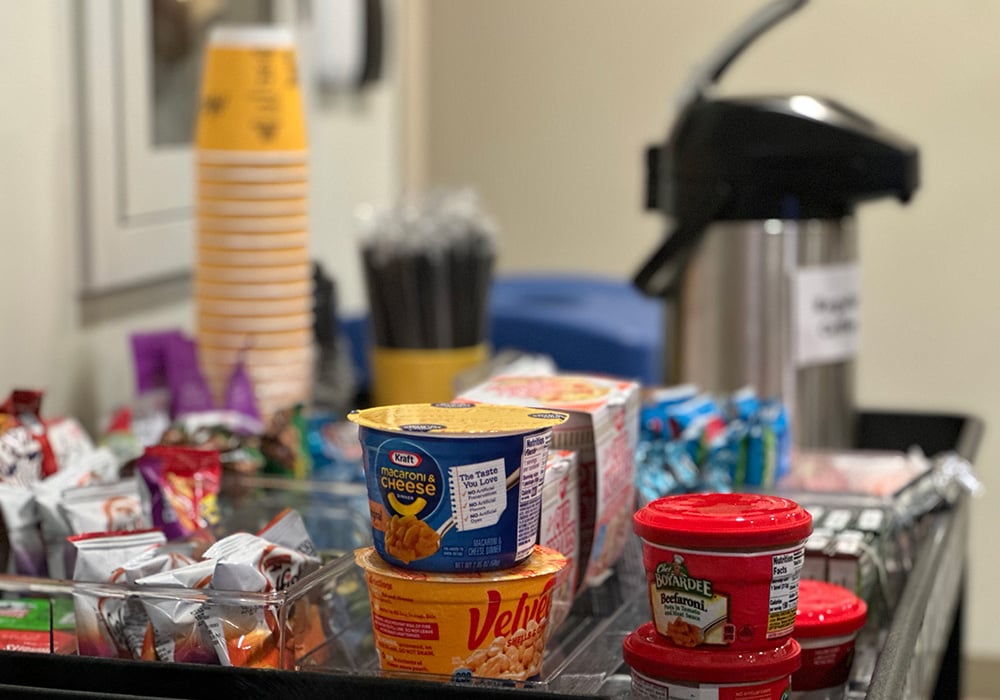 The Ronald McDonald Family Room at WakeMed welcomes parents for respite on the pediatric floor. All services are provided at no cost to families.